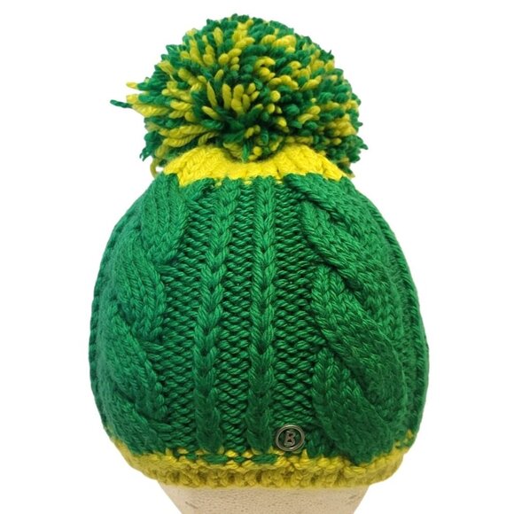 Bogner Cable Knit Pom Beanie Virgin Wool Alpine Hat main image 5